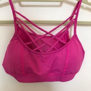 Cleavage Alert:  VM Strappy Padded Sports Bra